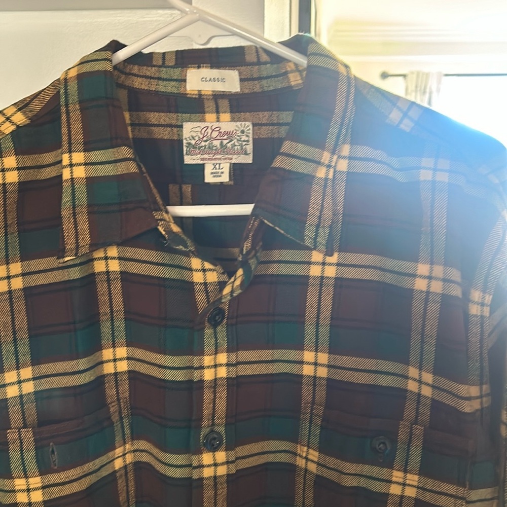 J Crew Mid Weight Flannel
